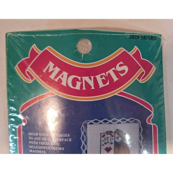 Designs For The Needle Magnets Cross Stitch Kit #2028 Bears Lois Thompson - Picture 2 of 5